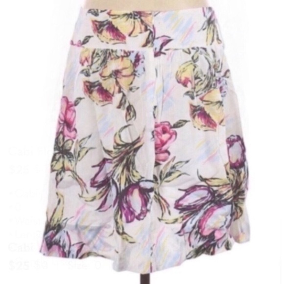 Cabi Floral A-line Skirt - Picture 8 of 8
